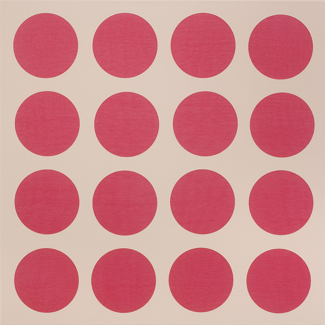 Katrina Blannin, Piero #3(P), 2021, 55cm x 55cm acrylic on linen