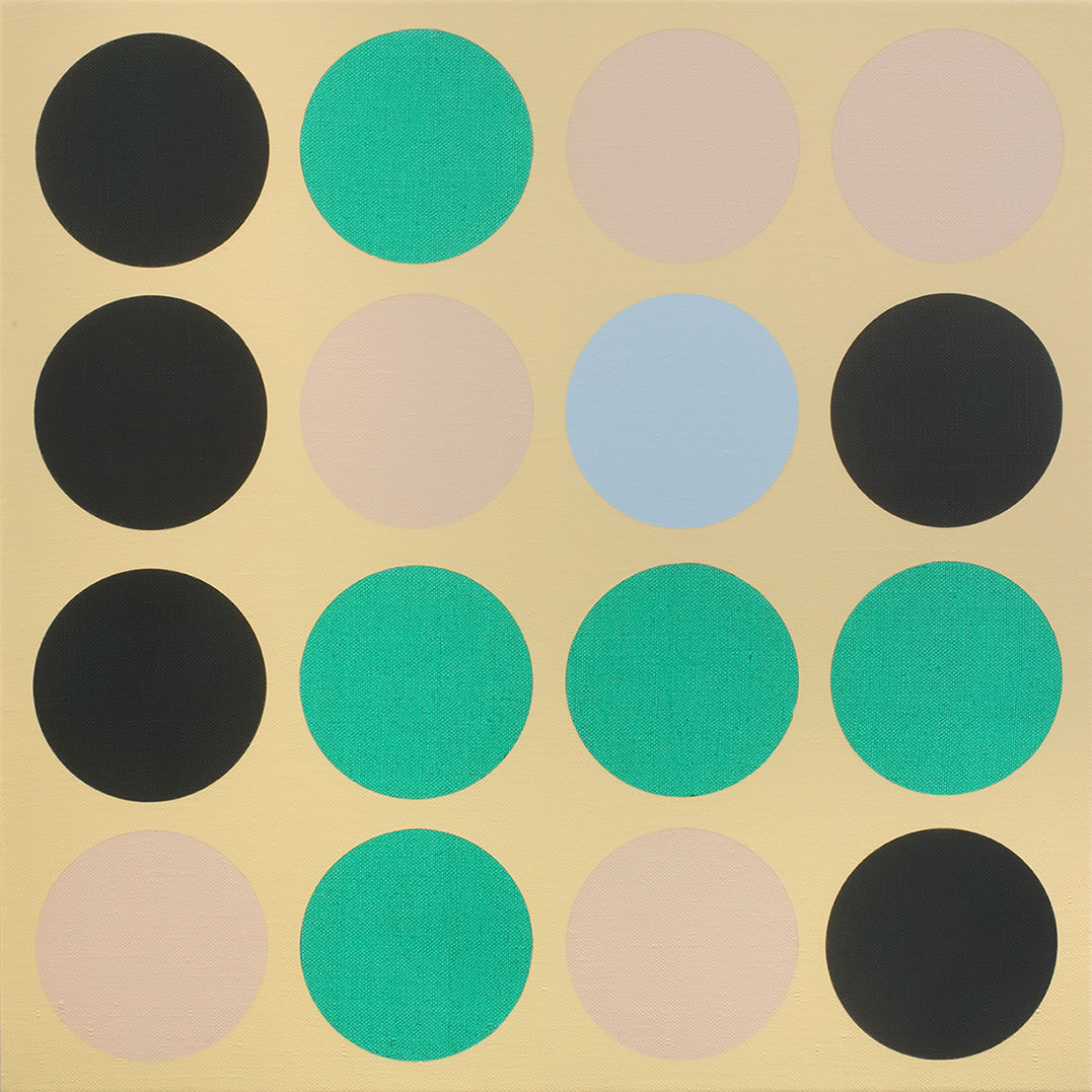 Katrina Blannin, Piero #4(P), 2021, 70cm x 70cm acrylic on linen