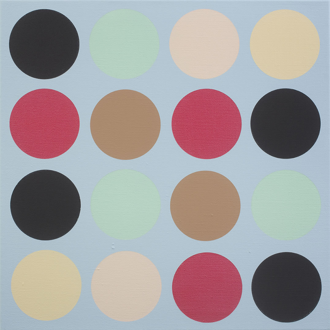 Katrina Blannin, Piero #61(P), 2021, 70cm x 70cm acrylic on linen