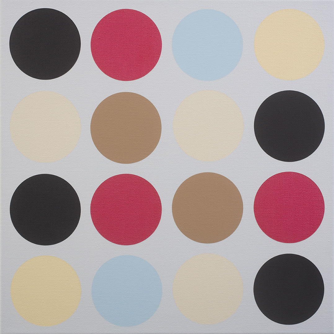 Katrina Blannin, Piero #63(P), 2021, 70cm x 70cm acrylic on linen