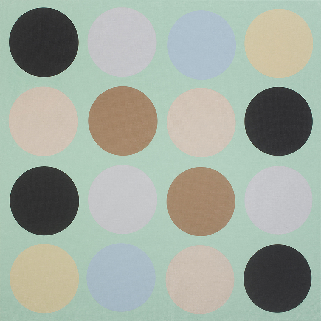 Katrina Blannin, Piero#66(P), 2021, 70cm x 70cm acrylic on linen